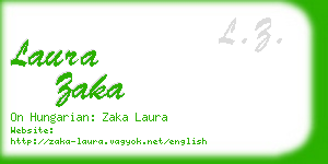 laura zaka business card